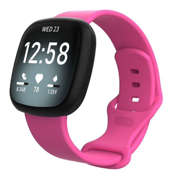 For Fitbit Versa 3 / Sense Silicone Replacement Strap Watchband, Size: L