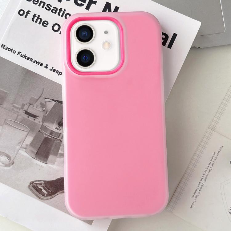Capa de Telefone Híbrida TPU com PC e Textura Mate em Cor Jelly, para iPhone 12 Pro Max, para iPhone 12 Pro, para iPhone 11