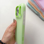 Capa de Telefone Híbrida TPU com PC e Textura Mate em Cor Jelly, para iPhone 12 Pro Max, para iPhone 12 Pro, para iPhone 11