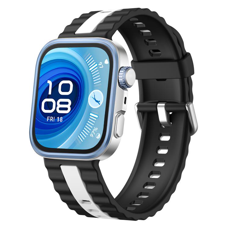 xDfind Sport Vertical Striped Two Color Silicone Watch Band, For Huawei Watch Fit 5 / Fit 5 Pro / Fit 4 Pro