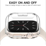Capa de Relógio xDfind PC Fosca Oca de Cobertura Parcial, Para Apple Watch Ultra 3 / 2 / 1 49mm, Para Apple Watch Series 9 / 8 / 7 45mm, Para Apple Watch Series 9 / 8 / 7 41mm, Para Apple Watch Series 3 / 2 / 1 38mm