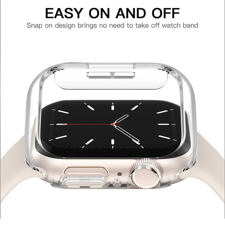 Capa de Relógio xDfind PC Fosca Oca de Cobertura Parcial, Para Apple Watch Ultra 3 / 2 / 1 49mm, Para Apple Watch Series 9 / 8 / 7 45mm, Para Apple Watch Series 9 / 8 / 7 41mm, Para Apple Watch Series 3 / 2 / 1 38mm