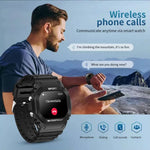 LC31 Relógio inteligente desportivo ao ar livre com ecrã TFT tátil completo de 1,75 polegadas, chamada Bluetooth com lanterna