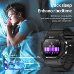 LC31 Relógio inteligente desportivo ao ar livre com ecrã TFT tátil completo de 1,75 polegadas, chamada Bluetooth com lanterna