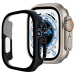 Capa de Relógio xDfind PC com Filme de Vidro Temperado Integrado, Para Apple Watch Ultra 3 / 2 / 1 49mm, Para Apple Watch Series 9 / 8 / 7 45mm, Para Apple Watch Series 9 / 8 / 7 41mm, Para Apple Watch Series 3 / 2 / 1 38mm