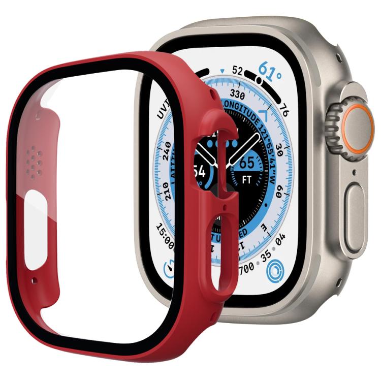 Capa de Relógio xDfind PC com Filme de Vidro Temperado Integrado, Para Apple Watch Ultra 3 / 2 / 1 49mm, Para Apple Watch Series 9 / 8 / 7 45mm, Para Apple Watch Series 9 / 8 / 7 41mm, Para Apple Watch Series 3 / 2 / 1 38mm