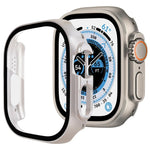 Capa de Relógio xDfind PC com Filme de Vidro Temperado Integrado, Para Apple Watch Ultra 3 / 2 / 1 49mm, Para Apple Watch Series 9 / 8 / 7 45mm, Para Apple Watch Series 9 / 8 / 7 41mm, Para Apple Watch Series 3 / 2 / 1 38mm