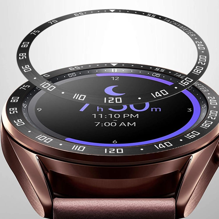 Anel de Aço para Smartwatch, Versão E, Para Samsung Galaxy Watch 3 41mm, Para Samsung Galaxy Watch 3 45mm