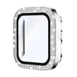xDfind Double Row Diamond Tempered Glass Film Integrated PC Watch Cover, For Apple Watch Series 6 / 5 / 4 / SE 44mm, For Apple Watch Series 6 / 5 / 4 / SE 40mm, For Apple Watch Series 11 46mm / 10 46mm, For Apple Watch Series 11 42mm / 10 42mm         ...