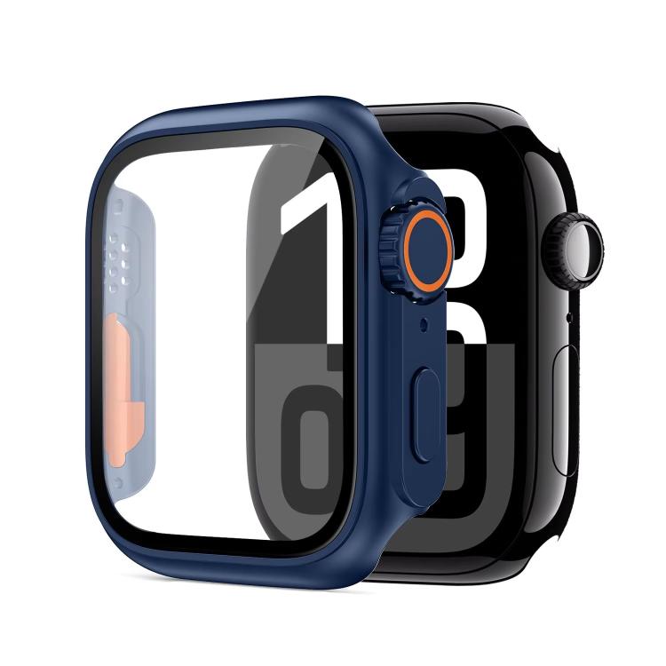 Capa de Relógio xDfind PC com Filme de Vidro Temperado Integrado para Ultra 49mm, Para Apple Watch Series 6 / 5 / 4 / SE 44mm, Para Apple Watch Series 6 / 5 / 4 / SE 40mm, Para Apple Watch Series 9 / 8 / 7 45mm, Para Apple Watch Series 9 / 8 / 7 41mm