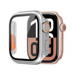 Capa de Relógio xDfind PC com Filme de Vidro Temperado Integrado para Ultra 49mm, Para Apple Watch Series 6 / 5 / 4 / SE 44mm, Para Apple Watch Series 6 / 5 / 4 / SE 40mm, Para Apple Watch Series 9 / 8 / 7 45mm, Para Apple Watch Series 9 / 8 / 7 41mm