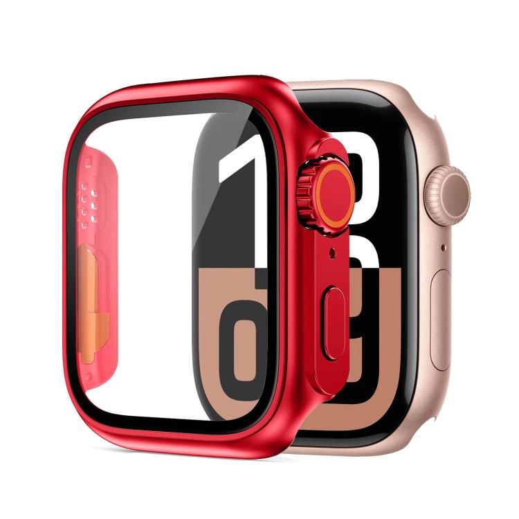 Capa de Relógio xDfind PC com Filme de Vidro Temperado Integrado para Ultra 49mm, Para Apple Watch Series 6 / 5 / 4 / SE 44mm, Para Apple Watch Series 6 / 5 / 4 / SE 40mm, Para Apple Watch Series 9 / 8 / 7 45mm, Para Apple Watch Series 9 / 8 / 7 41mm