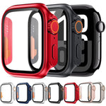 Capa de Relógio xDfind PC com Filme de Vidro Temperado Integrado para Ultra 49mm, Para Apple Watch Series 6 / 5 / 4 / SE 44mm, Para Apple Watch Series 6 / 5 / 4 / SE 40mm, Para Apple Watch Series 9 / 8 / 7 45mm, Para Apple Watch Series 9 / 8 / 7 41mm