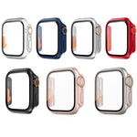 Capa de Relógio xDfind PC com Filme de Vidro Temperado Integrado para Ultra 49mm, Para Apple Watch Series 6 / 5 / 4 / SE 44mm, Para Apple Watch Series 6 / 5 / 4 / SE 40mm, Para Apple Watch Series 9 / 8 / 7 45mm, Para Apple Watch Series 9 / 8 / 7 41mm