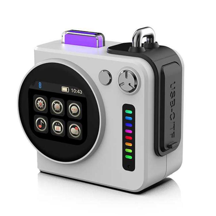 Altifalante Sem Fios Bluetooth 5.4 Portátil com Ecrã LED Inteligente G300, G300 (Cinza), G300 (Branco)