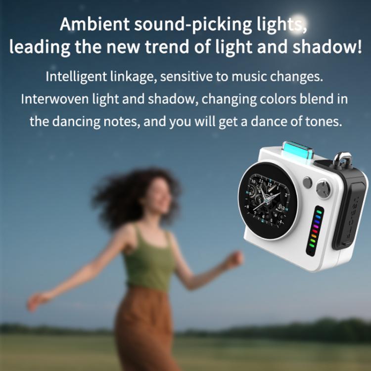 Altifalante Sem Fios Bluetooth 5.4 Portátil com Ecrã LED Inteligente G300, G300 (Cinza), G300 (Branco)