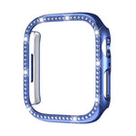 Capa de Relógio xDfind PC Oca com Fileira Única de Diamantes, Para Apple Watch Series 11 46mm / 10 46mm, Para Apple Watch Series 11 42mm / 10 42mm