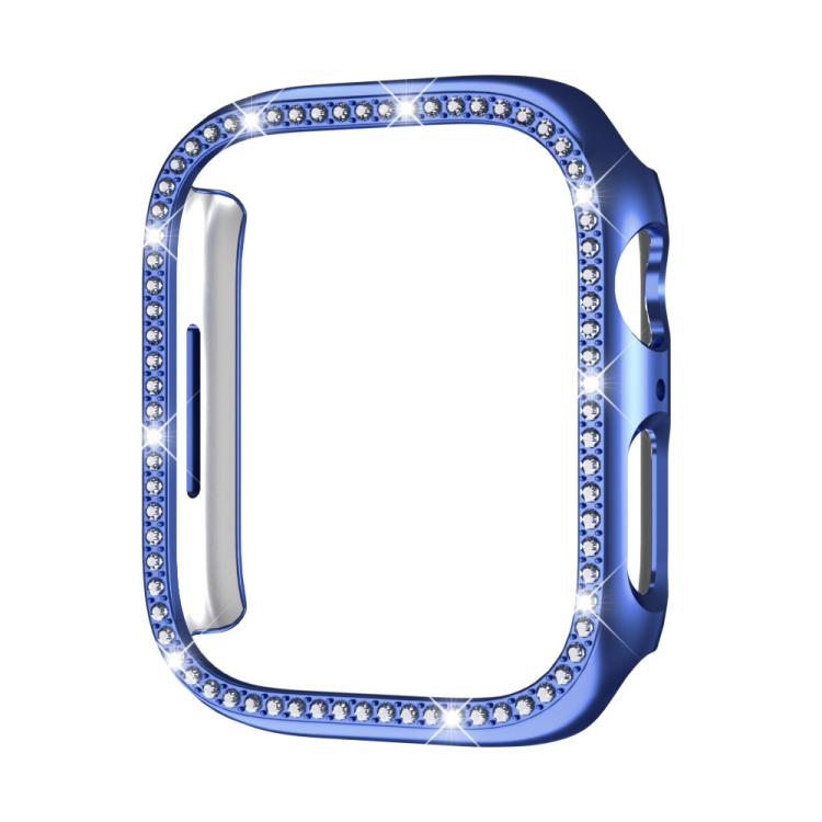 Capa de Relógio xDfind PC Oca com Fileira Única de Diamantes, Para Apple Watch Series 11 46mm / 10 46mm, Para Apple Watch Series 11 42mm / 10 42mm