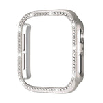 Capa de Relógio xDfind PC Oca com Fileira Única de Diamantes, Para Apple Watch Series 11 46mm / 10 46mm, Para Apple Watch Series 11 42mm / 10 42mm