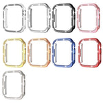 Capa de Relógio xDfind PC Oca com Fileira Única de Diamantes, Para Apple Watch Series 11 46mm / 10 46mm, Para Apple Watch Series 11 42mm / 10 42mm
