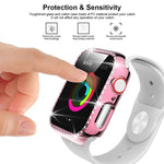 Capa de Relógio xDfind PC Oca com Fileira Única de Diamantes, Para Apple Watch Series 11 46mm / 10 46mm, Para Apple Watch Series 11 42mm / 10 42mm