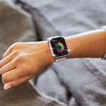 Capa de Relógio xDfind PC Oca com Fileira Única de Diamantes, Para Apple Watch Series 11 46mm / 10 46mm, Para Apple Watch Series 11 42mm / 10 42mm