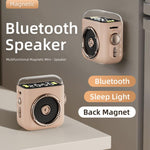 Altifalante Sem Fios Bluetooth 5.0 Portátil P6 com Relógio e Luz Noturna