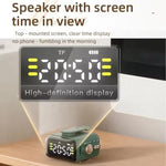 Altifalante Sem Fios Bluetooth 5.0 Portátil P6 com Relógio e Luz Noturna