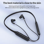 Auricular Bluetooth 5.1 M60 com Som Surround 8D Sem Fios para Pescoço Suporta Cartão TF Modo MP3