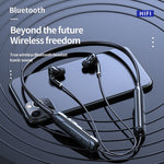 Auricular Bluetooth 5.1 M60 com Som Surround 8D Sem Fios para Pescoço Suporta Cartão TF Modo MP3