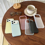 Capa de telemóvel em TPU translúcido fosco de cobertura total, para iPhone 17 Pro Max, para iPhone 17 Pro, para iPhone 17, para iPhone Air