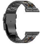 Pulseira de Relógio com Fecho de Segurança Destacável Bicolor de 26mm em Liga de Titânio, Para Apple Watch 46mm / 49mm / 45mm / 44mm