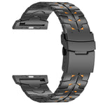 Pulseira de Relógio com Fecho de Segurança Destacável Bicolor de 26mm em Liga de Titânio, Para Apple Watch 46mm / 49mm / 45mm / 44mm