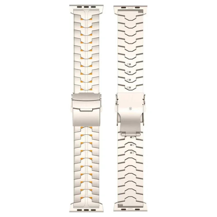 Pulseira de Relógio com Fecho de Segurança Destacável Bicolor de 26mm em Liga de Titânio, Para Apple Watch 46mm / 49mm / 45mm / 44mm
