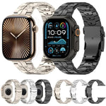Pulseira de Relógio com Fecho de Segurança Destacável em Liga de Titânio, Para Apple Watch 46mm / 49mm / 45mm / 44mm, Para Apple Watch 42mm / 41mm / 40mm / 38mm