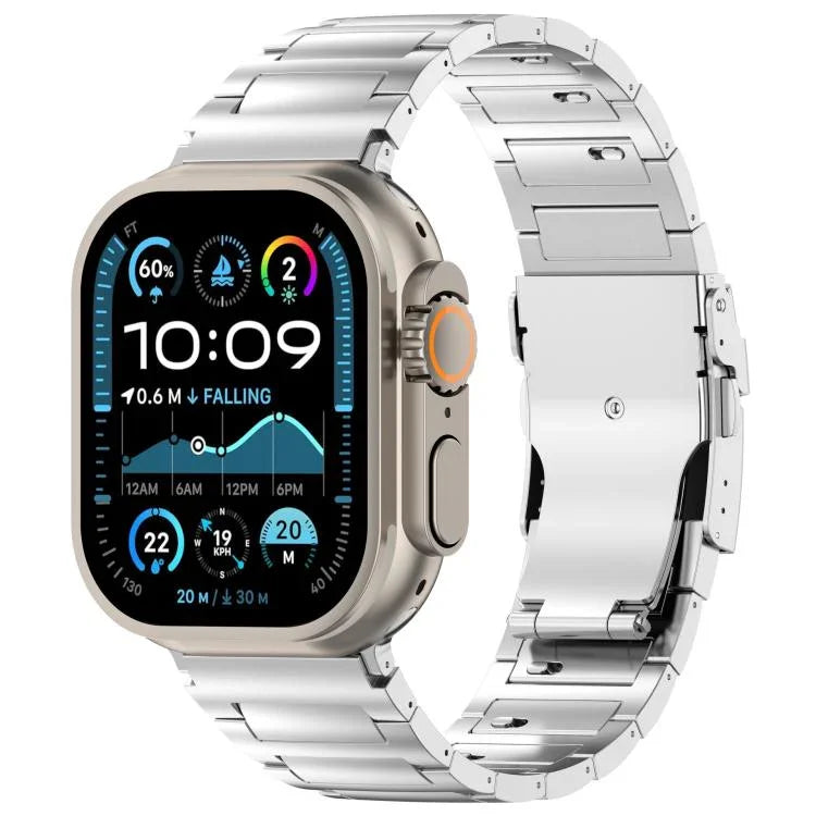 Pulseira de Relógio com Fecho de Segurança de Libertação Rápida em Forma de I em Liga de Titânio, Para Apple Watch 46mm / 49mm / 45mm / 44mm, Para Apple Watch 42mm / 41mm / 40mm / 38mm