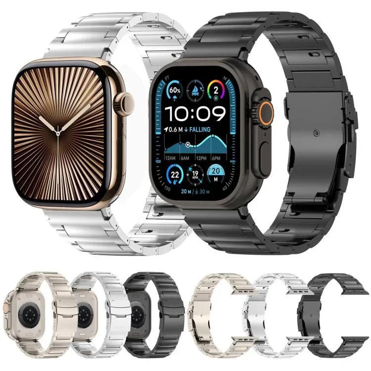 Pulseira de Relógio com Fecho de Segurança de Libertação Rápida em Forma de I em Liga de Titânio, Para Apple Watch 46mm / 49mm / 45mm / 44mm, Para Apple Watch 42mm / 41mm / 40mm / 38mm