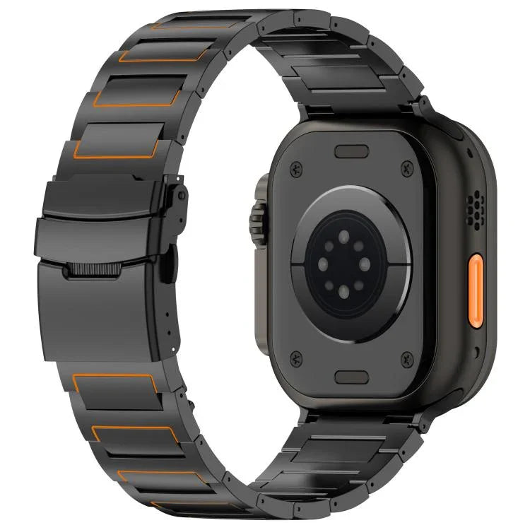 Pulseira de Relógio com Fecho de Segurança em Forma de I em Liga de Titânio, Para Apple Watch 46mm / 49mm / 45mm / 44mm, Para Apple Watch 42mm / 41mm / 40mm / 38mm