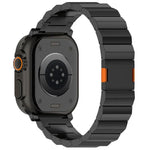 Pulseira de Relógio com Fecho Magnético Grosso de Uma Conta em Liga de Titânio, Para Apple Watch 46mm / 49mm / 45mm / 44mm, Para Apple Watch 42mm / 41mm / 40mm / 38mm