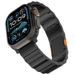 Pulseira de Relógio com Fecho Magnético Grosso de Uma Conta em Liga de Titânio, Para Apple Watch 46mm / 49mm / 45mm / 44mm, Para Apple Watch 42mm / 41mm / 40mm / 38mm