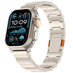 Pulseira de Relógio com Fecho Magnético Grosso de Uma Conta em Liga de Titânio, Para Apple Watch 46mm / 49mm / 45mm / 44mm, Para Apple Watch 42mm / 41mm / 40mm / 38mm