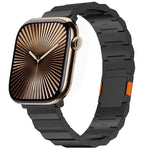 Pulseira de Relógio com Fecho Magnético Grosso de Uma Conta em Liga de Titânio, Para Apple Watch 46mm / 49mm / 45mm / 44mm, Para Apple Watch 42mm / 41mm / 40mm / 38mm
