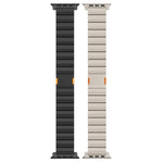 Pulseira de Relógio com Fecho Magnético Grosso de Uma Conta em Liga de Titânio, Para Apple Watch 46mm / 49mm / 45mm / 44mm, Para Apple Watch 42mm / 41mm / 40mm / 38mm