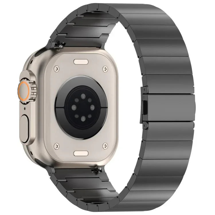 Pulseira de Relógio com Fivela Plana de Libertação Rápida de Uma Conta em Liga de Titânio, Para Apple Watch 46mm / 49mm / 45mm / 44mm, Para Apple Watch 42mm / 41mm / 40mm / 38mm
