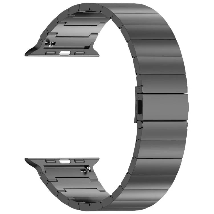 Pulseira de Relógio com Fivela Plana de Libertação Rápida de Uma Conta em Liga de Titânio, Para Apple Watch 46mm / 49mm / 45mm / 44mm, Para Apple Watch 42mm / 41mm / 40mm / 38mm