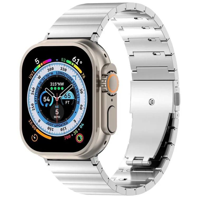 Pulseira de Relógio com Fivela Plana de Libertação Rápida de Uma Conta em Liga de Titânio, Para Apple Watch 46mm / 49mm / 45mm / 44mm, Para Apple Watch 42mm / 41mm / 40mm / 38mm