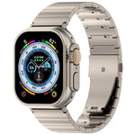 Pulseira de Relógio com Fivela Plana de Libertação Rápida de Uma Conta em Liga de Titânio, Para Apple Watch 46mm / 49mm / 45mm / 44mm, Para Apple Watch 42mm / 41mm / 40mm / 38mm