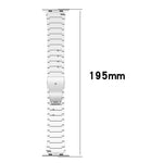 Pulseira de Relógio com Fivela Plana de Libertação Rápida de Uma Conta em Liga de Titânio, Para Apple Watch 46mm / 49mm / 45mm / 44mm, Para Apple Watch 42mm / 41mm / 40mm / 38mm