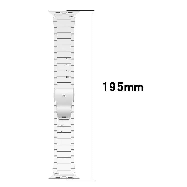 Pulseira de Relógio com Fivela Plana de Libertação Rápida de Uma Conta em Liga de Titânio, Para Apple Watch 46mm / 49mm / 45mm / 44mm, Para Apple Watch 42mm / 41mm / 40mm / 38mm