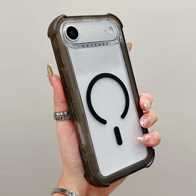Capa de telemóvel híbrida em TPU mate transparente e PC 3 em 1 com MagSafe, para iPhone 17 Pro Max, para iPhone 17 Pro, para iPhone 17, para iPhone Air, para iPhone 16 Pro Max, para iPhone 16 Pro, para iPhone 16 Plus, para iPhone 16